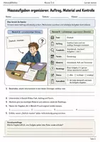 Vorschau - Arbeitsblätter - Hausaufgaben organisieren Arbeitsheft Klasse 5–6 - Deckblatt