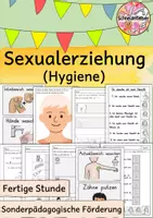 Vorschau - Arbeitsblätter - Sexualerziehung, Pubertät, Hygiene, Körperpflege - Deckblatt