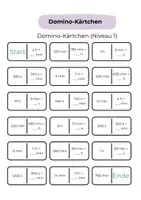 Vorschau - Spiele - Domino – Zeitangaben umrechnen | Differenziertes Mathe-Spiel Klasse 5 - Seite 2