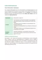 Vorschau - Stundenentwürfe - Biologie: Die Muskulatur - Klasse 5/6 - Seite 1