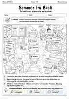 Vorschau - Arbeitsblätter - Sommer-Rückblick Lernmalbuch Klasse 5–6 - Deckblatt