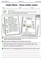 Vorschau - Arbeitsblätter - Doodle-Notizen Arbeitsheft Klasse 5–6 - Deckblatt
