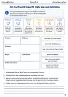 Vorschau - Arbeitsblätter - Fachbegriffe Arbeitsheft Klasse 5–6 - Seite 1