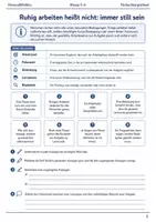 Vorschau - Arbeitsblätter - Ruhige Lernzeit Arbeitsheft Klasse 5–6 - Seite 1