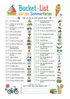 Vorschau - Arbeitsblätter - Sommerferien Bucket List mit Brief - Seite 2