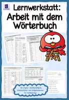Vorschau - Unterrichtsreihen - Arbeit mit dem Wörterbuch - Lernwerkstatt in zwei Versionen - Deckblatt