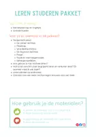 Voorbeeld - pakket: leren studeren - Pagina 1