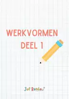 Voorbeeld - Pakket: werkvormen deel 1 - Voorblad