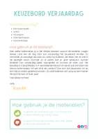 Voorbeeld - Keuzebord verjaardag - Pagina 1