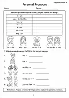 Vorschau - Arbeitsblätter - Personal Pronouns to be - Seite 1