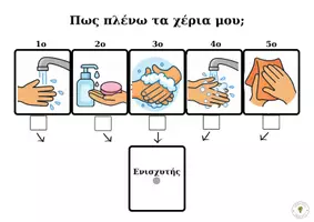 Προεπισκόπηση - Φύλλα εργασίας - Μαθαινω να πλενω τα χερια μου σωστά - Σελίδα 1