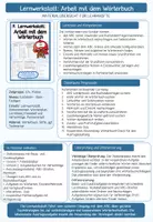 Vorschau - Unterrichtsreihen - Arbeit mit dem Wörterbuch - Lernwerkstatt in zwei Versionen - Seite 2