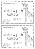 Vorschau - Unterrichtsreihen - Analogieaufgaben Arbeitsheft ZR 20 – Addition & Subtraktion verstehen (Mathe Klasse 1/2, differenziert) - Seite 1