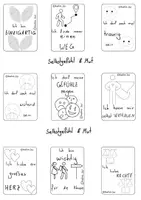 Vorschau - Mal- und Bastelvorlagen - Affirmationskarten Selbstwertgefühl & Mut (S:W/Bunt) - Seite 1