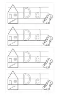 Vorschau - Arbeitsblätter - Buchstabenerarbeitung D – Kreativer Hefteintrag mit Bastelvorlage & Schreibübungen - Buchstabe D wie Dino - Seite 3