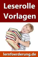 Vorschau - Arbeitsblätter - Leserolle - 13 Vorlagen für die Buchbeschreibung - Deckblatt