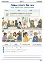 Vorschau - Arbeitsblätter - Klassenregeln und Feedback Klasse 5–6 - Deckblatt