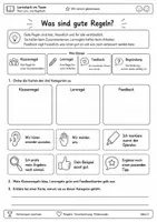 Vorschau - Arbeitsblätter - Klassenregeln und Feedback Klasse 5–6 - Seite 1