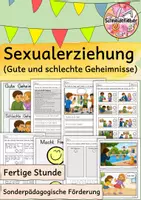 Vorschau - Arbeitsblätter - Sexualerziehung, gute und schlechte Geheimnisse, sexuelle Prävention - Deckblatt