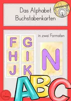 Vorschau - Spiele - ABC Alphabet Buchstabenkarten - Deckblatt