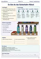 Vorschau - Arbeitsblätter - Geisterbahn-Lesespur Klasse 5–6 - Seite 1