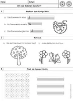 Vorschau - Arbeitsblätter - Sommer Leseheft Arbeitsblatt - Seite 2