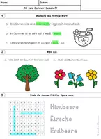 Vorschau - Arbeitsblätter - Sommer Leseheft Arbeitsblatt - Seite 3