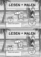 Vorschau - Arbeitsblätter - Lese-Mal-Heft "Sommer" | Lesen & Malen | Klasse 1-2 | Leseförderung - Seite 3