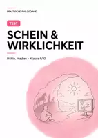 Vorschau - Arbeitsblätter - Praktische Philosophie Test Klasse 7/8: Likes, soziale Medien & Selbstwert - Deckblatt