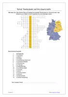 Vorschau - Arbeitsblätter - Rätsel zu den Hauptstädten der Bundesländer (+Lösungsbogen) - Deckblatt