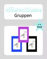 Vorschau - Präsentationen/Tafelbilder - Möwenklasse Gruppeneinteilung Gruppen Grundschule - Deckblatt