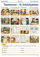 Vorschau - Arbeitsblätter - Teammission Schulalltag – Lesespur Klasse 5–6 - Seite 2