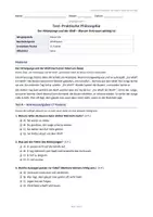 Vorschau - Arbeitsblätter - Praktische Philosophie Test Klasse 5/6: Wahrheit, Lüge & Vertrauen - Seite 1
