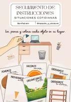 Vista previa - Unidades / Secuencias / Situaciones de Aprendizaje - SEGUIMIENTO DE INSTRUCCIONES MANIPULATIVO - Portada