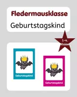 Vorschau - Bildkarten - Fledermausklasse Geburtstagskind Grundschule - Deckblatt