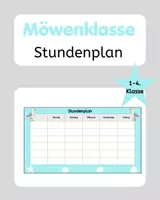 Vorschau - Anderer Materialtyp - Möwenklasse Stundenplan Grundschule - Deckblatt