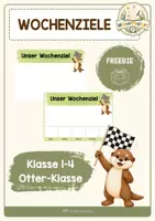 Vorschau - Poster - Wachsendes Materialpaket - Otter Klassentier - Seite 1