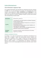 Vorschau - Stundenentwürfe - Biologie: angepasste Vögel - Klasse 5/6 - Seite 1