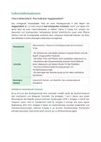 Vorschau - Stundenentwürfe - Biologie: Angepasstheit - Klasse 5/6 - Seite 1