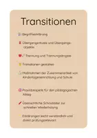 Vorschau - Stundenentwürfe - Transitionen - PDF Lernmaterial - Deckblatt