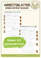 Vorschau - Stundenentwürfe - Materialpaket - Unterrichtsentwurf - Notruf wählen - Seite 1