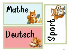 Vorschau - Präsentationen/Tafelbilder - Tafelmaterial | Eichhörnchenklasse Tagestransparenz - Seite 3