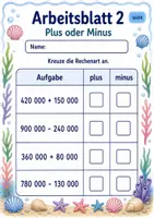 Vorschau - Arbeitsblätter - Plus und Minus bis 1 Million | Mathematik Klasse 4 | 6 Arbeitsblätter als PDF - Seite 2