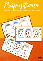 Vorschau - Aufgabenkarten - Präpositionen (Akkusativ, Dativ & Wechselpräpositionen) - Deckblatt