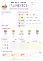 Vista previa - Unidades / Secuencias / Situaciones de Aprendizaje - FICHA ALIMENTACIÓN - página 1