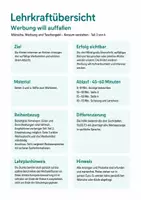 Vorschau - Stundenentwürfe - Sachunterricht 1/2: Werbung – Absicht und Wirkung - Seite 1