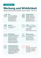 Vorschau - Stundenentwürfe - Sachunterricht 1/2: Werbung und Wirklichkeit - Seite 1