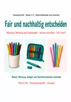Vorschau - Stundenentwürfe - Sachunterricht 1/2: Konsum, Werbung & Taschengeld – Paket - Seite 1