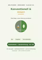 Vorschau - Stundenentwürfe - Konventionelle und ökologische Landwirtschaft im Vergleich - Deckblatt