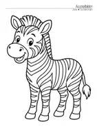 Vorschau - Mal- und Bastelvorlagen - Zebraklasse - Ausmalbilder (Klassentier) - Seite 2